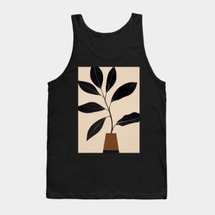 Minimalistic Plant in Pot Tank Top